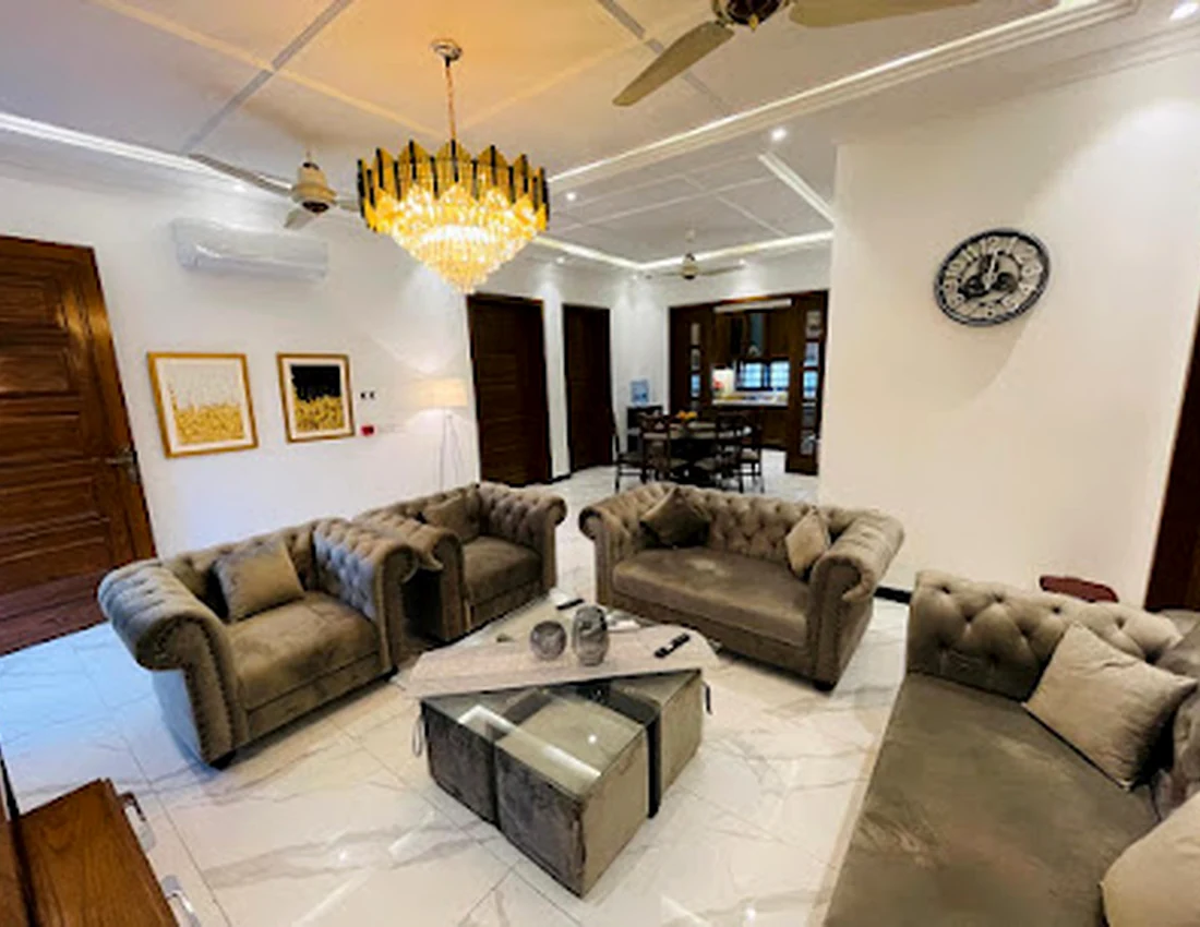 Comfortable furnished home interior